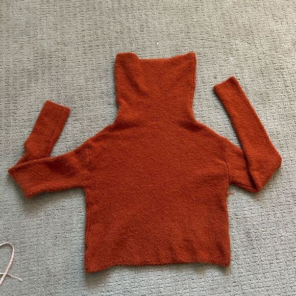 Free People Stormy Cowl Neck Sweater in Terracotta - Picture 10 of 13